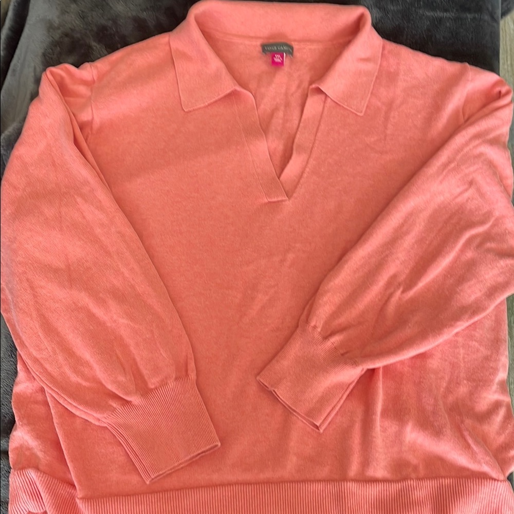 Vince Camuto Pink V-Neck Sweater
